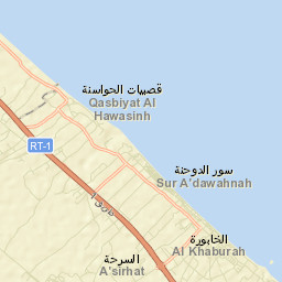 Al Khābūrah Street Map