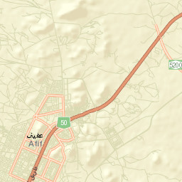 Afif Street Map