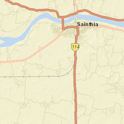Sainthia Street Map