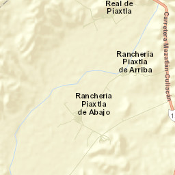 Piaxtla de Abajo Street Map