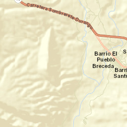 Nombre de Dios Street Map