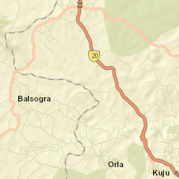 Kuju Street Map