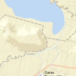 Casas Street Map