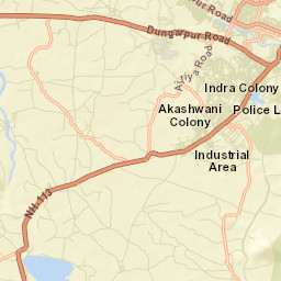 Banswara Street Map