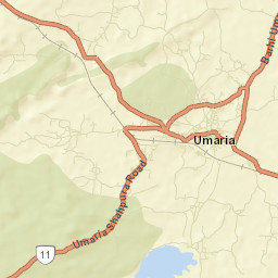 Umaria District Street Map