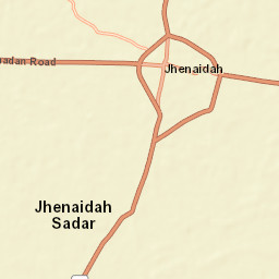 Jhenaidah Street Map