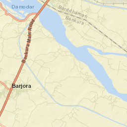 Barjora Street Map