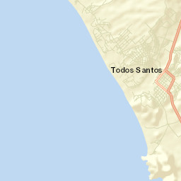 Todos Santos Street Map
