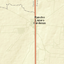 Lázaro Cárdenas (Rancho Grande) Street Map