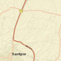 Santipur Street Map