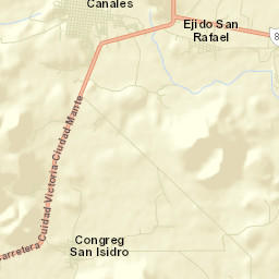 Llera de Canales Street Map