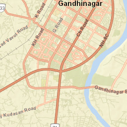 Gandhinagar Street Map