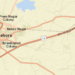 Sehore Street Map