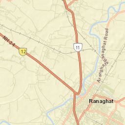 Ranaghat Street Map