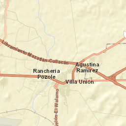 Villa Unión Street Map