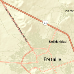 Fresnillo Street Map