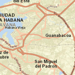 Regla Street Map