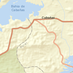 Cabañas Street Map