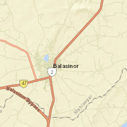 Balasinor Street Map