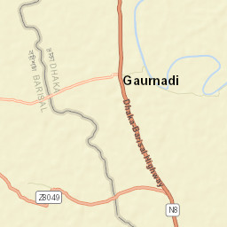 Gaurnadi Street Map