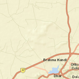 Dhar Street Map