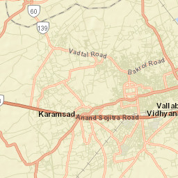 Vallabh Vidyanagar Street Map