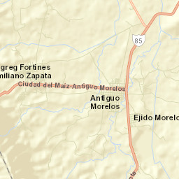 Antiguo Morelos Street Map