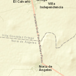 Villa González Ortega Street Map