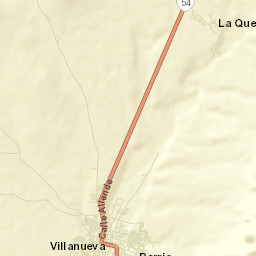 Villanueva Street Map