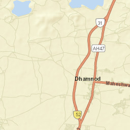 Dhamnod Street Map