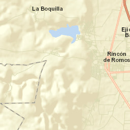 Rincón de Romos Street Map