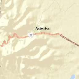 Asientos Street Map