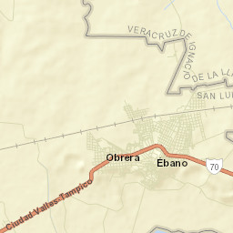 Ébano Street Map