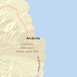 Anahola Street Map