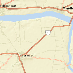 Mandleshwar Street Map