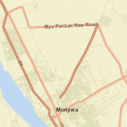 Monywa Street Map