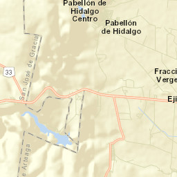 Pabellón de Hidalgo Street Map