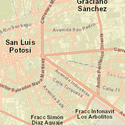 San Luis Potosí Street Map