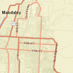Mandalay Street Map