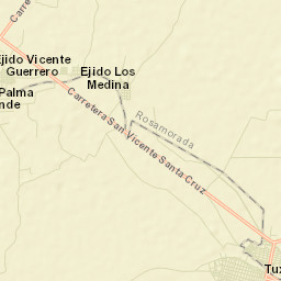 San Vicente Street Map