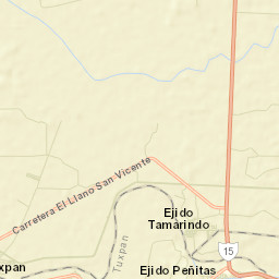 El Tamarindo Street Map