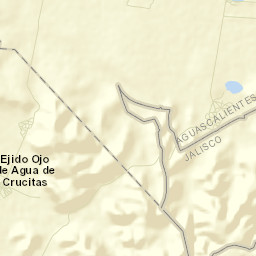 Ojo de Agua de Crucitas Street Map