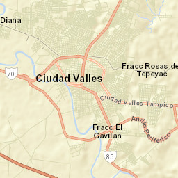 Ciudad Valles Street Map