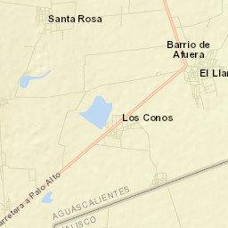 El Llano Street Map