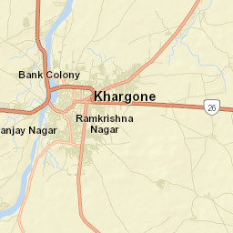 Khargone Street Map