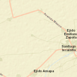 Colonia Emiliano Zapata Street Map