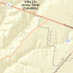 Villa Licenciado Jesús Terán (Calvillito) Street Map