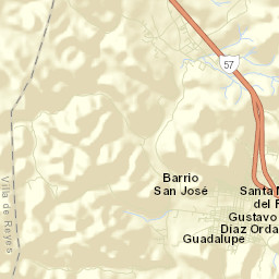 Ojo Caliente Street Map