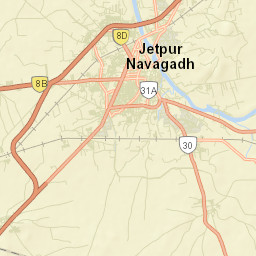Jetpur (Navagadh) Street Map