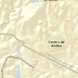 Centro de Arriba Street Map